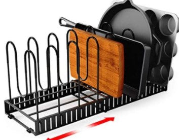 8 Tiers Iron Storage Racks Kitchen Organizer Shelf Holder Black Drain Rack Drying For Sink For Tableware Kitchen Organizer - Wnkrs