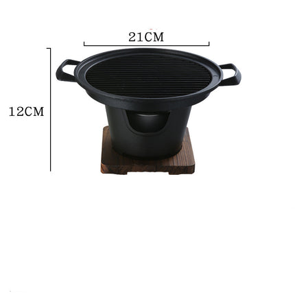 Food Non-Stick Small Barbecue Grill Household Indoor Barbecue Small Grill - Wnkrs