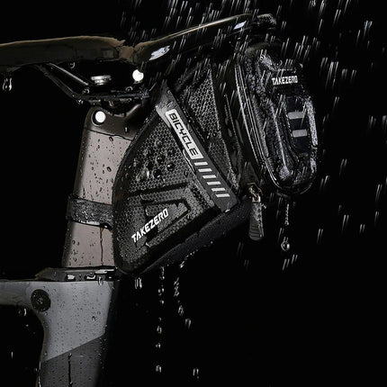 Waterproof Mountain Bike Saddle Bag with Reflective Design and Hardshell Protection - Wnkrs