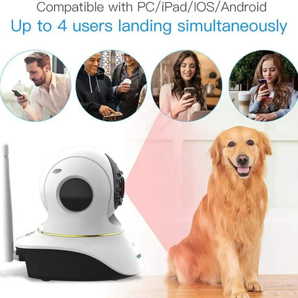 1080P Wireless Pet Camera with Interactive Laser Toy - Wnkrs