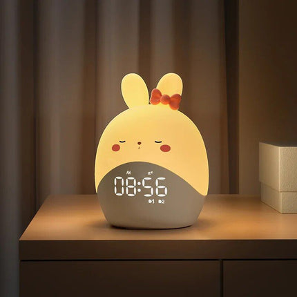 Rabbit & Duck LED Smart Alarm Clock with Night Light - Wnkrs