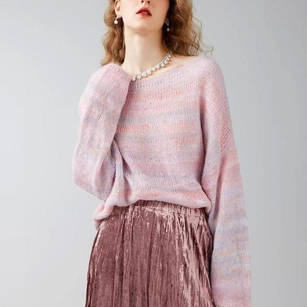 Women's Autumn/Winter Oversize Alpaca Wool Blend Pullover - Wnkrs