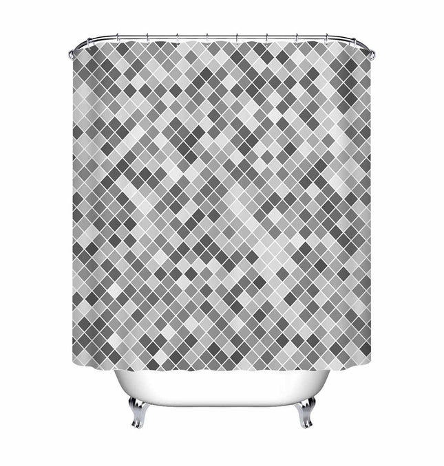 Colorful Geometric Retro Shower Curtain - Wnkrs