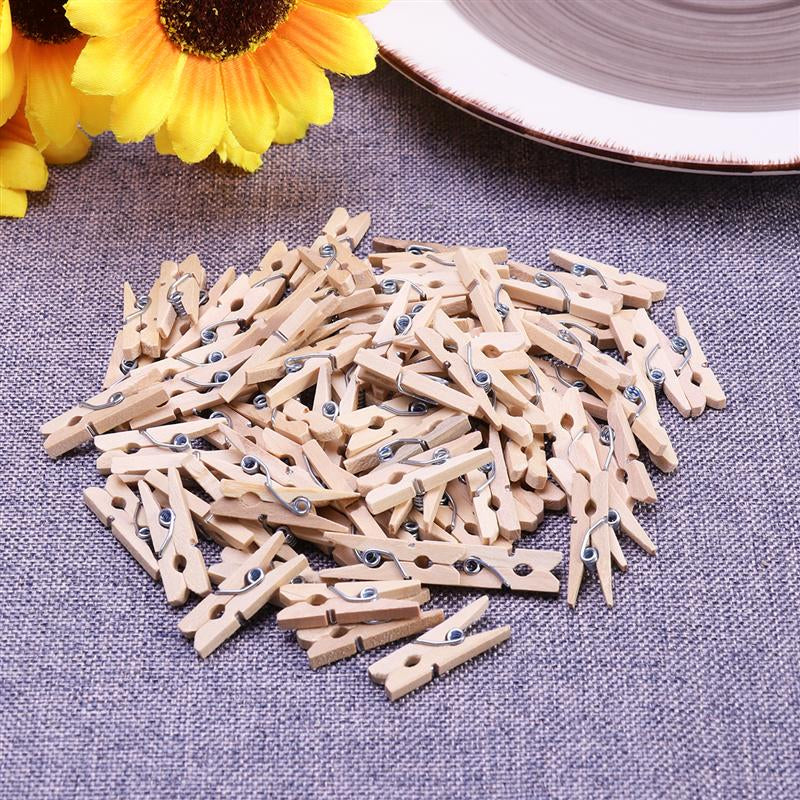 Wooden Clothespins Set