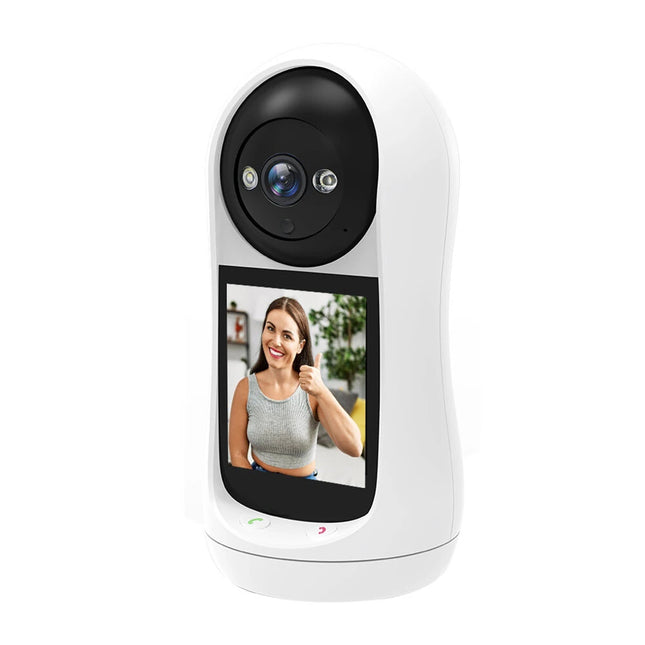 3MP PTZ WiFi Camera Baby Monitor with 2.8” IPS Screen & Cry Detection