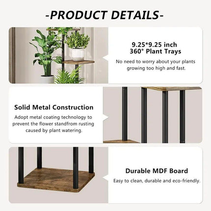 6-Tier Metal Plant Stand - Wnkrs