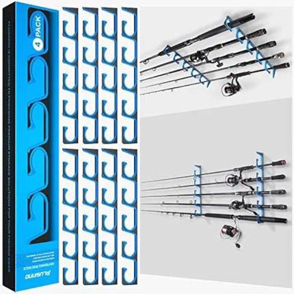 Horizontal Wall/Ceiling Mounted Fishing Rod Rack - Wnkrs