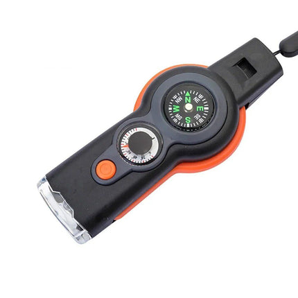 Multi-Purpose Outdoor Emergency Survival Tool with LED Light and Whistle - Wnkrs