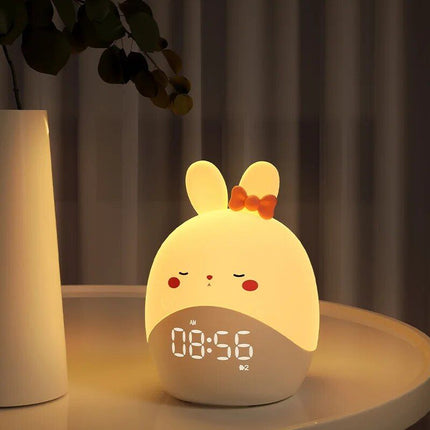 Rabbit & Duck LED Smart Alarm Clock with Night Light - Wnkrs