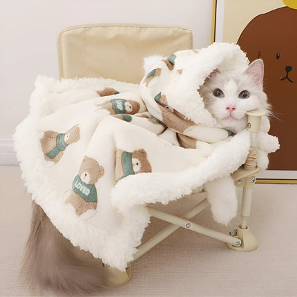 Sac de couchage pour chat Sphynx - Couverture chaude d'hiver pour animaux de compagnie