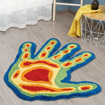 Tapis artistique touffeté à la main - Tapis 3D doux et esthétique pour la décoration intérieure