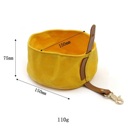 Gamelle pliable en toile imperméable pour chien de 1 000 ml