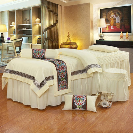 Four-piece high-end pure color beauty bedspread - Wnkrs