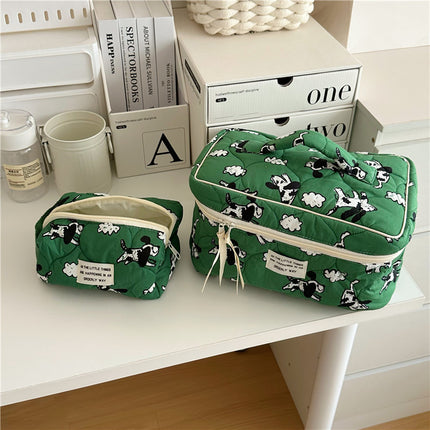 Bonita bolsa de algodón con estampado de ovejas y perros