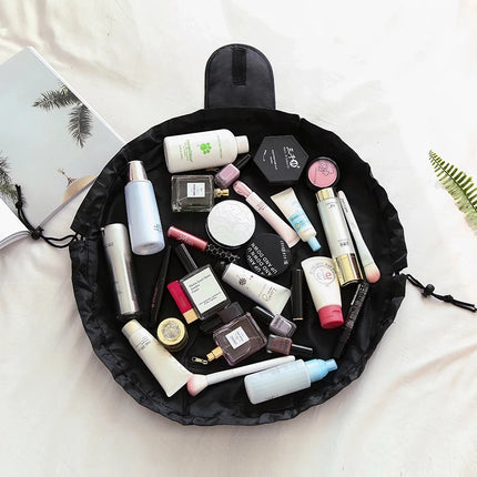 Bolsa de maquillaje portátil impermeable y organizador de viaje para mujer