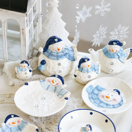 Christmas Ceramic Ornaments and Snowman Tableware - Wnkrs