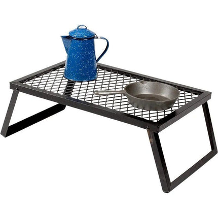 Heavy Duty Steel Camp Grill for Open Flame Cooking - Wnkrs