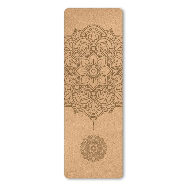 Tapis de yoga en liège naturel TPE de 6 mm