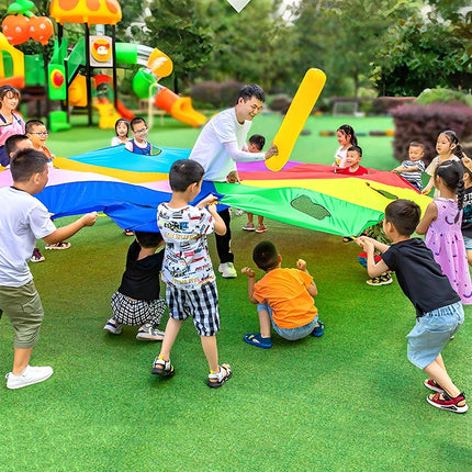 Rainbow Umbrella Parachute Game