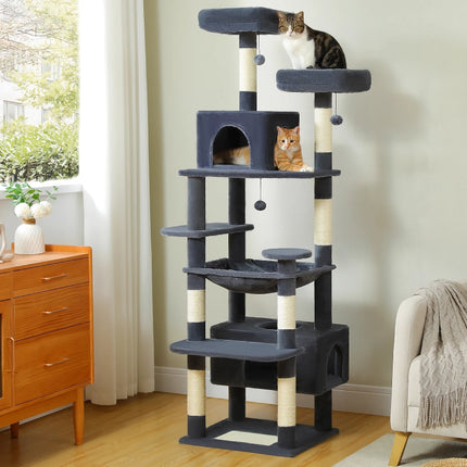 Grand arbre à chat pour chats d'intérieur