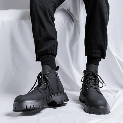 Bottines en cuir vintage pour hommes