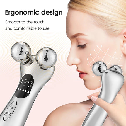 Low Frequency Pulse Massager - Vibration Facial Roller for Skin Lifting, Firming & Fine Line Reduction