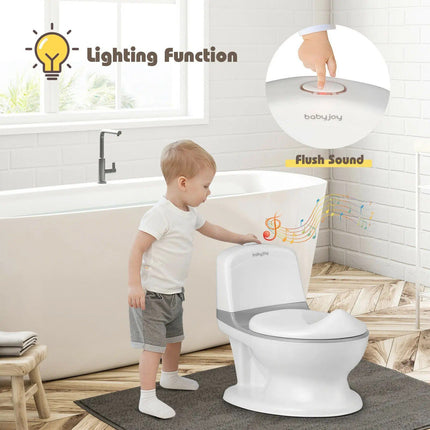 Kids Realistic Potty Training Toilet with Sound & Lighting - Wnkrs