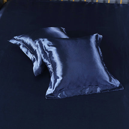 Pure color silk square pillowcase - Wnkrs