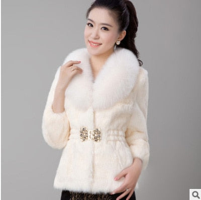 Women's Eco Mink Fur Winter Coat