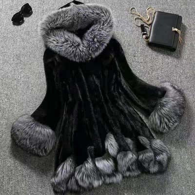 Women's Eco Mink Fur Winter Coat