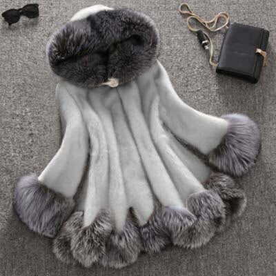 Women's Eco Mink Fur Winter Coat