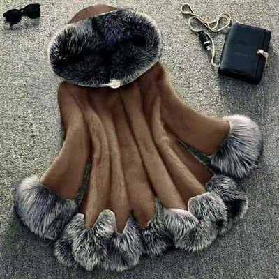 Women's Eco Mink Fur Winter Coat