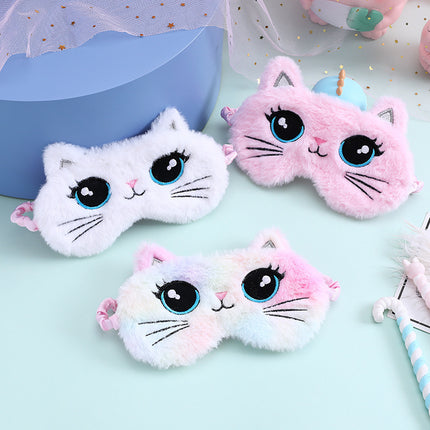 Masque pour les yeux en peluche mignon