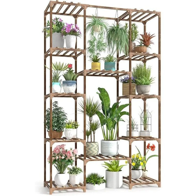 Eco-Friendly Tall Wood Plant Stand - Wnkrs