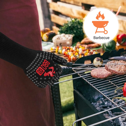 Gants de barbecue résistants à la chaleur extrême de 14 pouces