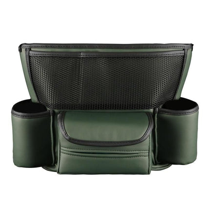 Luxury Leather Car Seat Organizer with Cup Holder & Tissue Pocket - Wnkrs