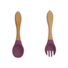 2 piezas morado oscuro