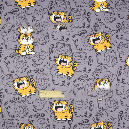 Little Tiger Cotton Environmental Protection Printing And Dyeing Twill Fabric - Wnkrs