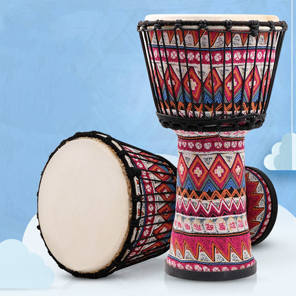 Qiangu Sheepskin African Drum Cloth Handmade Drum For Children''s Kindergarten Beginners 8 "10" Professional Yunnan Lijiang Drum - Wnkrs