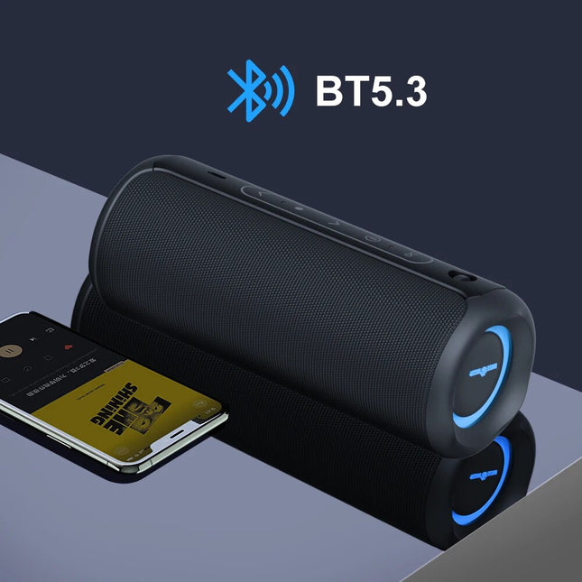 Altavoz Bluetooth portátil de 30 W | Resistencia al agua IPX7, emparejamiento dual TWS, iluminación RGB y refuerzo de graves