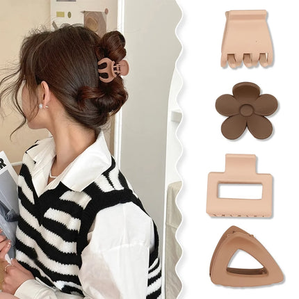 Coffee Color Three-piece Hairpin Set