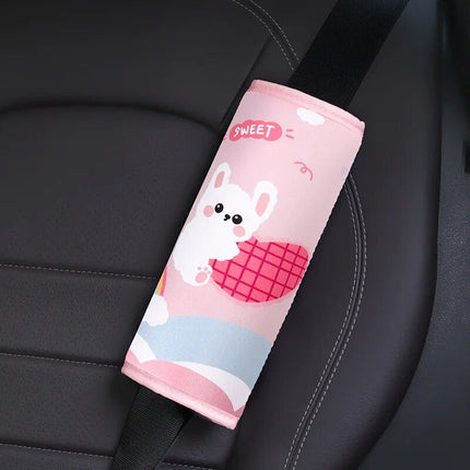 Kid's Comfort Car Seatbelt Protector with Cartoon Design - Wnkrs