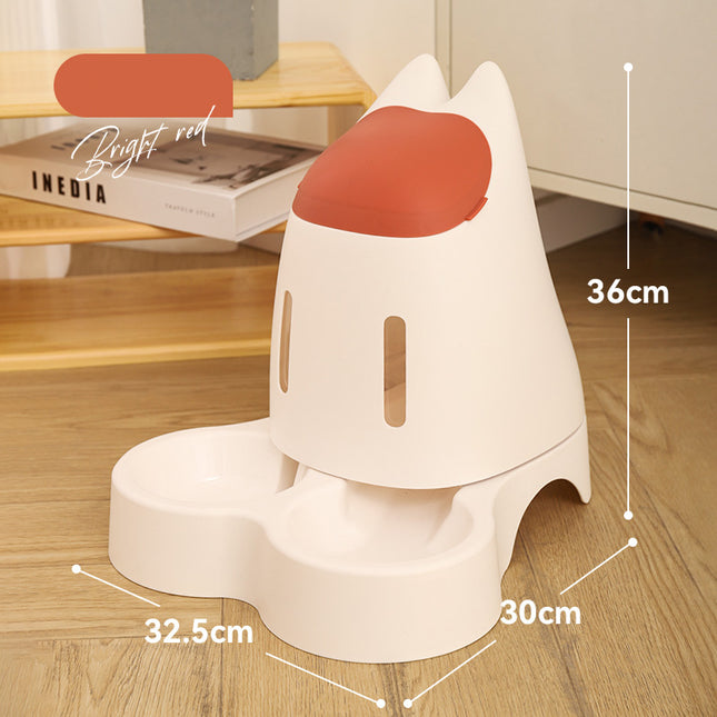 Distributeur automatique d'eau et de nourriture pour chats et chiens