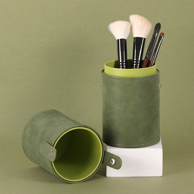 Organisateur de support de pinceaux de maquillage vert professionnel
