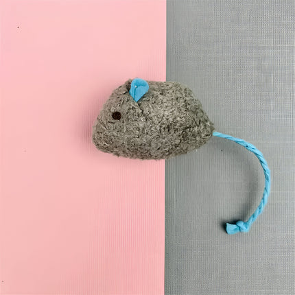 Ratón de peluche interactivo y colorido para gatos