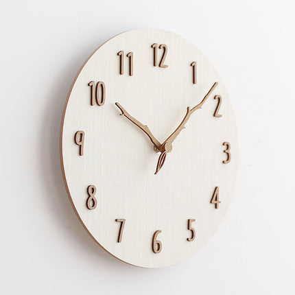 Creative Mute Wooden Wall Clock