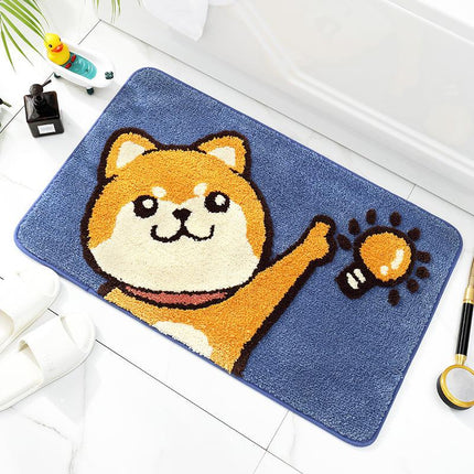 Tapis de salle de bain antidérapant à motif de dessin animé charmant