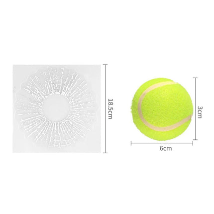 3D Smash Effect Tennis Ball Decal – Car Window Sticker - Wnkrs