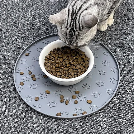 Alfombrilla de silicona para alimentación de mascotas