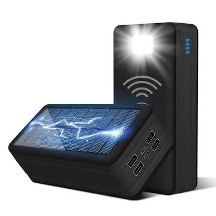 100000mAh Magnetic Wireless Solar Power Bank with Super Fast Charging & 4 USB Ports - Wnkrs